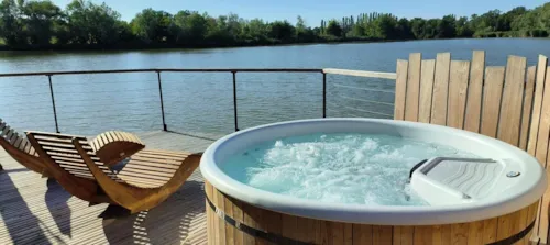 Location - Cabane Spa Les Flots - image n°3 - Camping Le Domaine des Feuilles