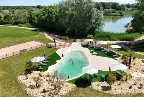Location - Cabane Spa Bois Flotté - image n°4 - Camping Le Domaine des Feuilles