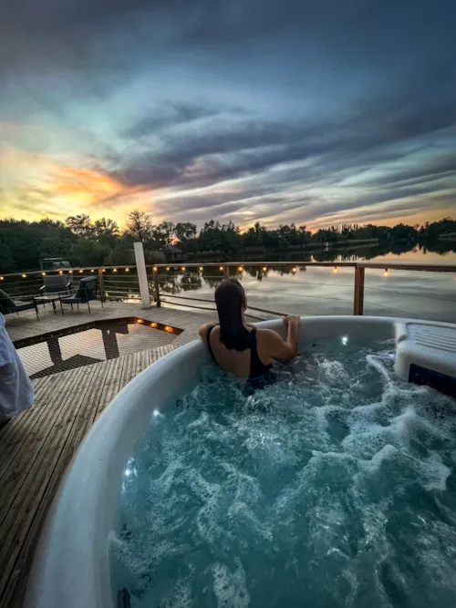 Accommodation - Spa Design Cabin - image n°7 - Camping Le Domaine des Feuilles