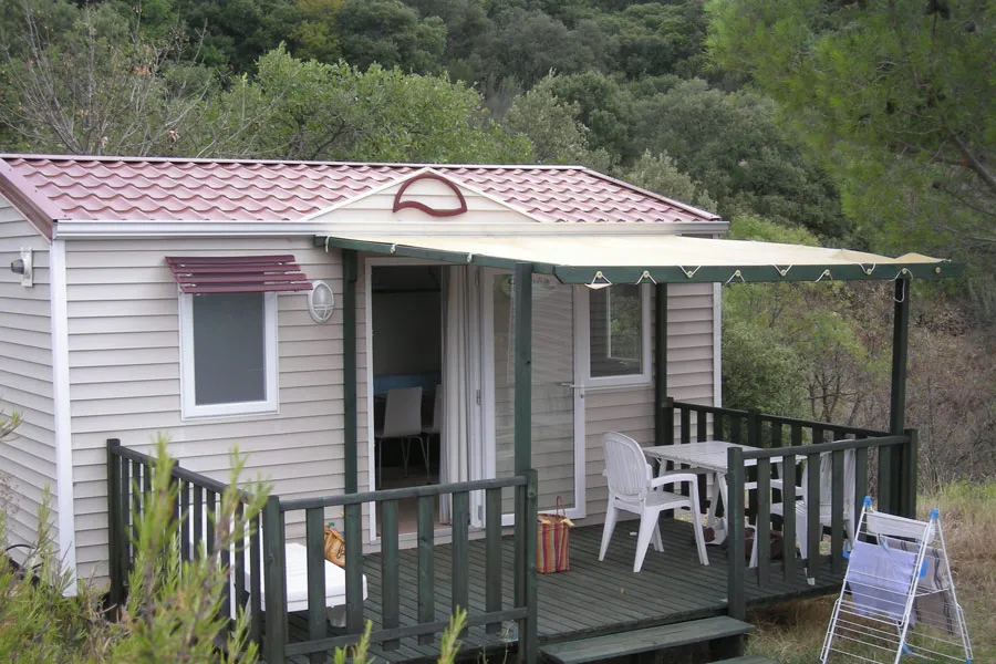 Huuraccommodatie(s) - Stacaravan Romarin - 1 Slaapkamer - Camping Le Village du Bosc