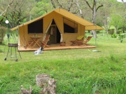 Location - Tente Classic 2 Chambres Cabanon 25M² - Camping MOULIN DE PAULHIAC
