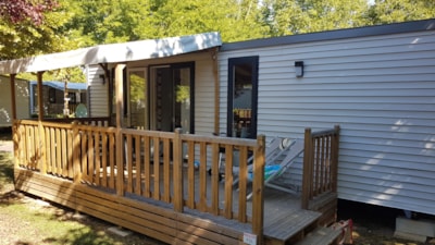 Mobile-home PREMIUM 2 bedrooms PREMIUM ACACIA 32m² + Air Conditioning + Dishwasher + TV — 1