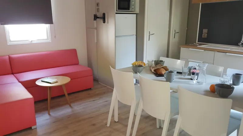 Mobilehome Premium 3 Chambres Mimosa 33M² + Clim + Lave-Vaisselle + Tv