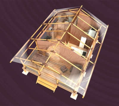 Tent PREMIUM 2 bedrooms KENYA 34m² — 8