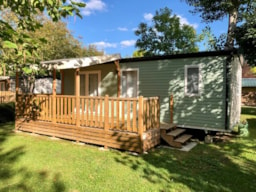 Location - Mobilehome Confort Plus 2 Chambres Riviera Suite 29M² + Clim - Camping MOULIN DE PAULHIAC