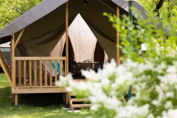 Location - Tente Premium 2 Chambres Ciat 36M² - Camping MOULIN DE PAULHIAC