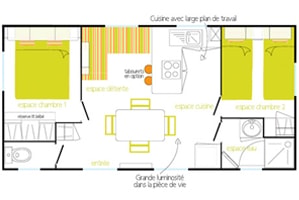 Mobile-home CLASSIC 2 bedrooms FLORES 26m² — 6