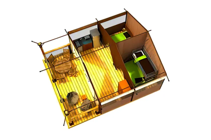 Tente Confort 2 Chambres Victoria 30M²