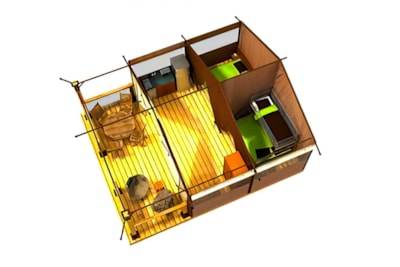 Tent CONFORT 2 bedrooms VICTORIA 30m² — 6