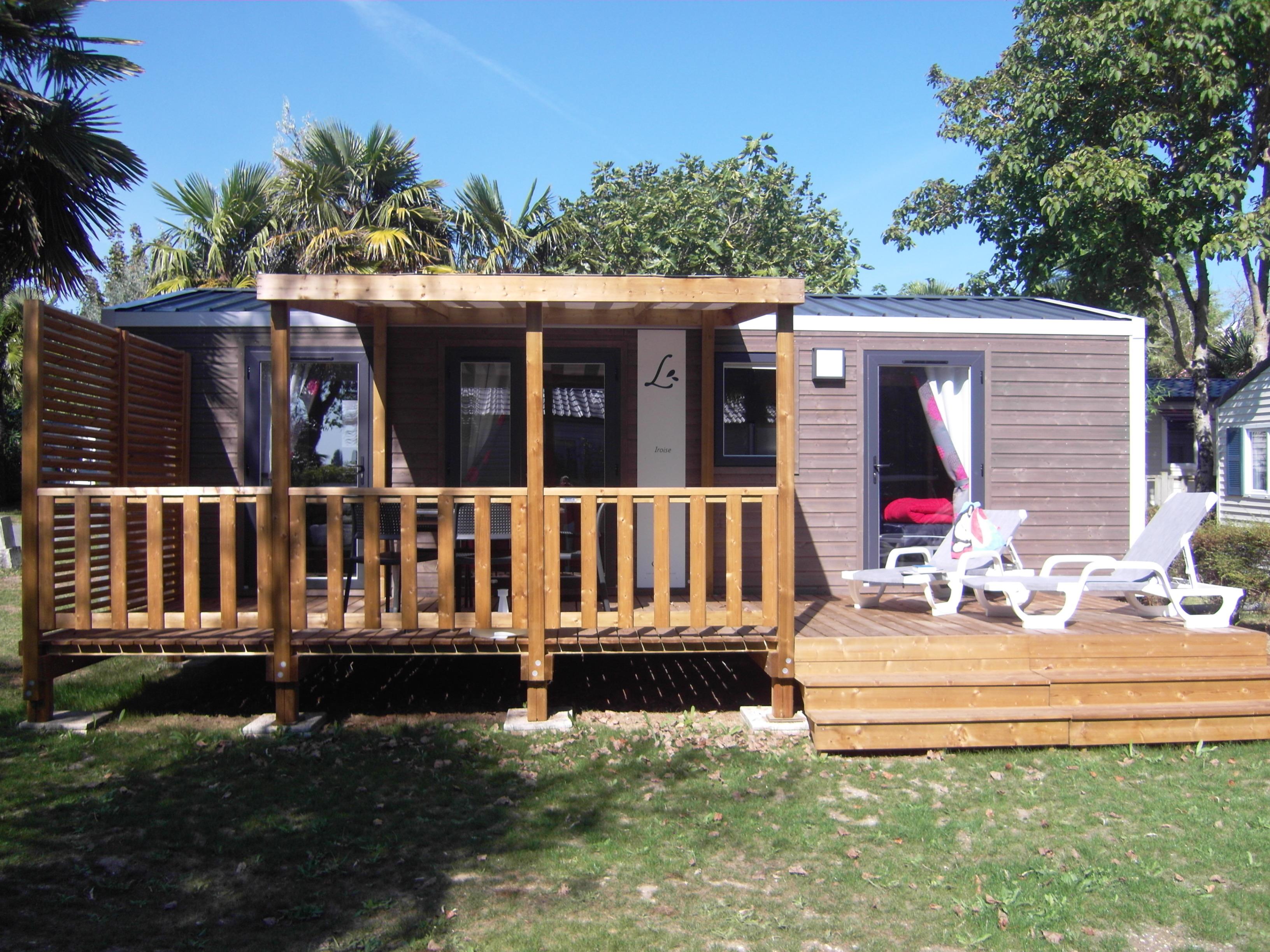 Location - Chalet Iroise 2 Chambres 4Pers Incluse 2 Sdb 2 Wc (S) - Camping Airotel Oléron