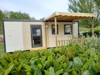 Mietunterkunft - Mobilheim 27M² Océane 2023 - 2 Schlafzimmer - Tv - Überdachte Terrasse - Sites et Paysages de Penboch