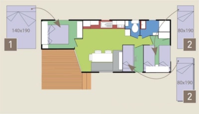 Cottage Anthémis - 3 bedrooms — 2