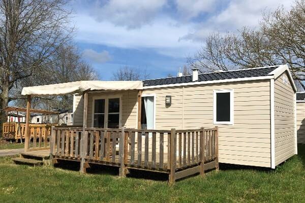 Stacaravan Comfort | 24 m² | 2 slaapkamers | Verhoogd terras | Airconditioning