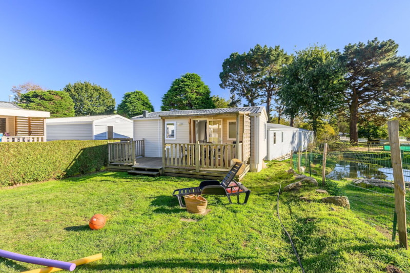 Mobile-home Comfort | 29m² | 2 slaapkamers | Verhoogd terras | Airconditioning (maximaal 4 volwassenen)