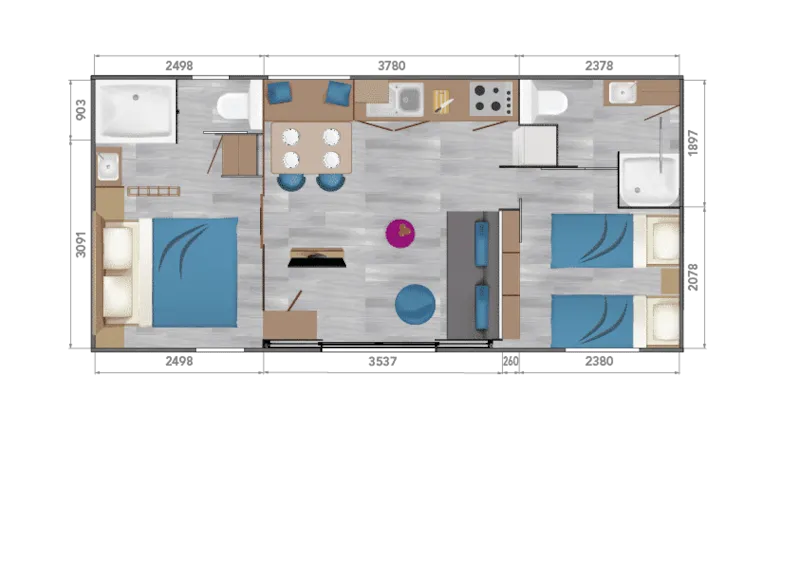 Mh Premium 2 Chambres - Taos F4