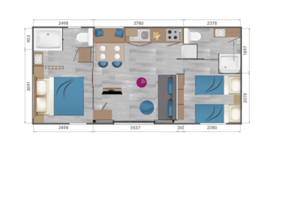 MH Premium 2 Bedrooms - Taos F4