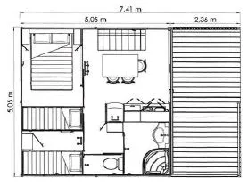 Chalet Access 2 Chambres - Morea
