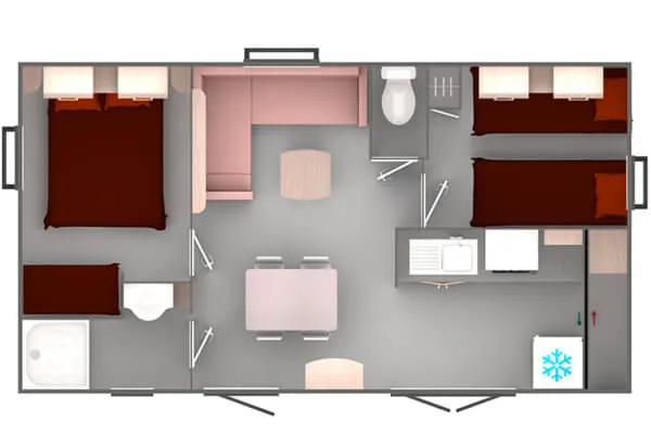Mh Confort 2 Chambres - Evo33.2