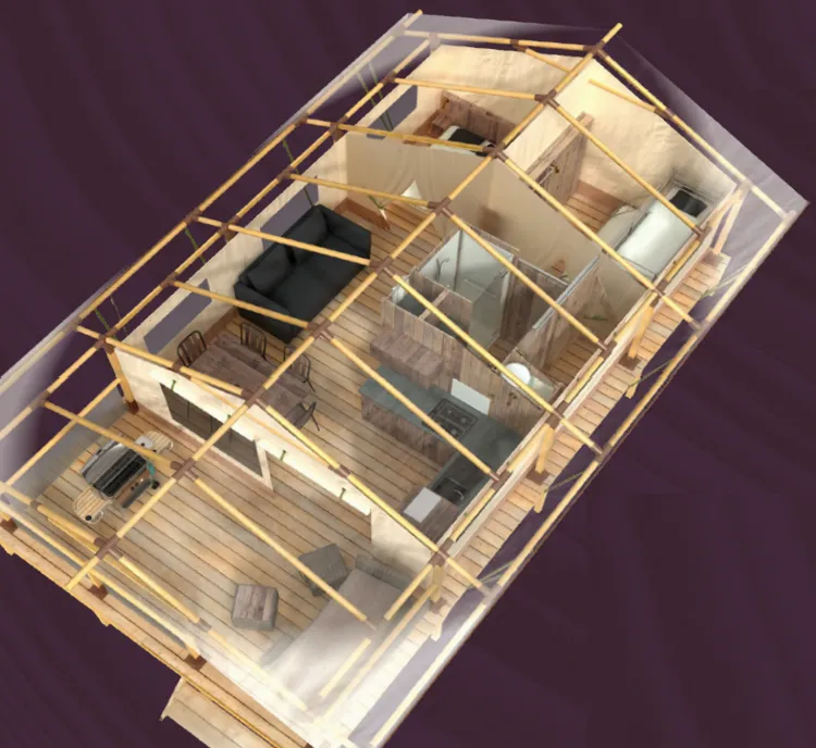 Kabana Toilée De Luxe - 46 M²