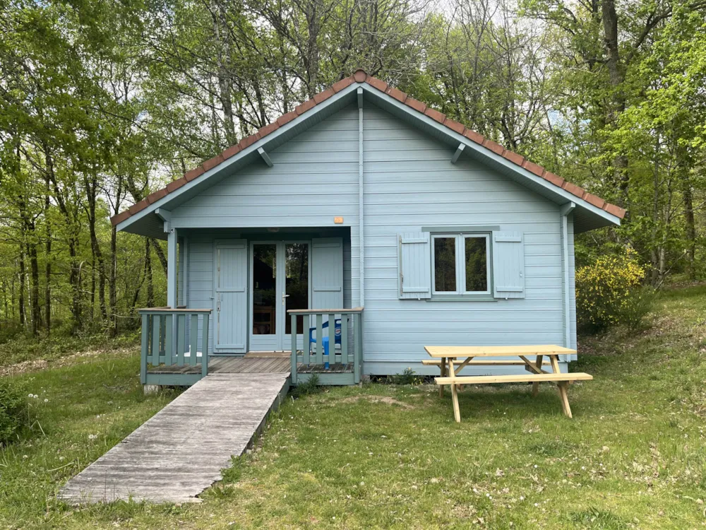 Location - Chalet Tradition Adapté Aux Personnes À Mobilité Réduite - Camping du Lac de Saint-Pardoux