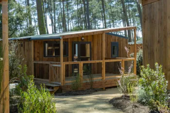 Mietunterkunft - La Clairiere Seasonova - Cottage Signature, Privater Jacuzzi, Klimaanlage - Camping Seasonova Ensoya