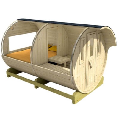 Barrel hut - 1 bedroom -without toilet blocks