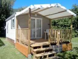 Huuraccommodatie(s) - Stacaravan Premium 1 Slaapkamer - 20M² - Tv - - Camping de l'Etang Sites et Paysages