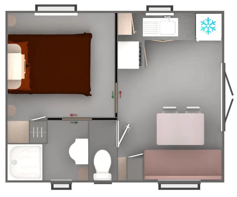 Cottage Privilège 1 Chambre - Tv