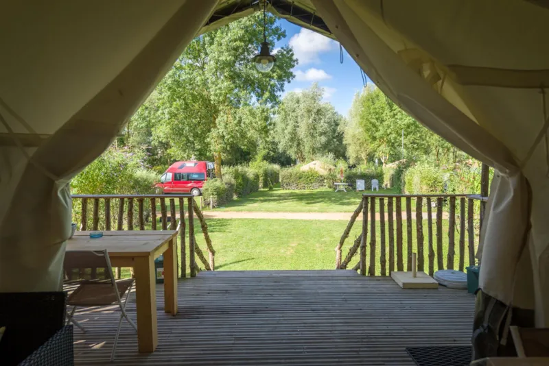 Tente Insolite Premium Safari 2 Chambres - Avec Cuisine Et Sanitaires