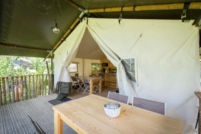 Tente Insolite Premium Safari 2 Chambres - Avec Cuisine Et Sanitaires