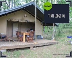 Accommodation - Tent Confort Lodge 2 Rooms - 5 People - 30M2 - No Sanitary - - Camping de l'Etang Sites et Paysages