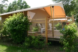Huuraccommodatie(s) - Uniek Natuur Eco Lodge Tent 2 Slaapkamers - Zonder Eigen Sanitair - Camping de l'Etang Sites et Paysages