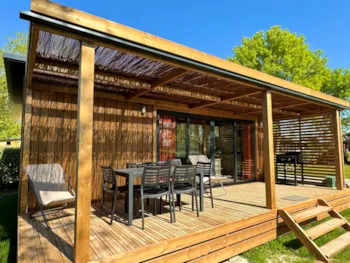 Mietunterkunft - Premium Hütte Confluence 3 Schlafzimmer - Tv - Spüllmachine - New 2024 ! - Camping de l'Etang Sites et Paysages