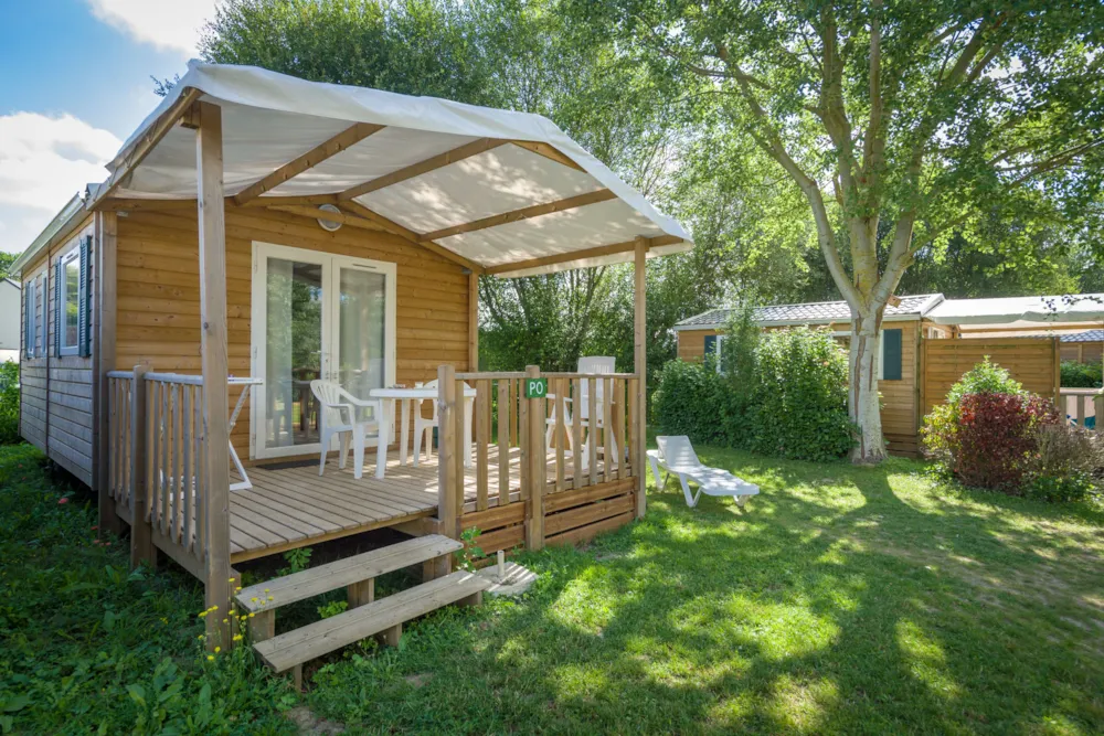 Location - Cottage Privilège 1 Chambre - Tv - Camping de l'Etang Sites et Paysages