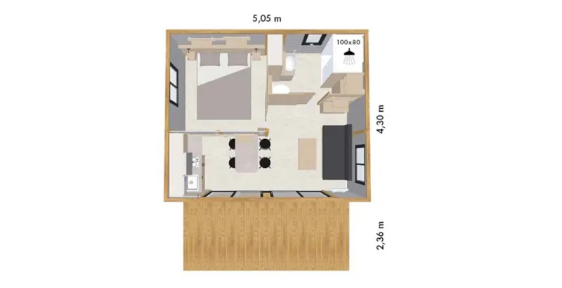 Chalet Premium Maine 1 Chambre - Tv - Nouveauté 2026, Ponton Prive !