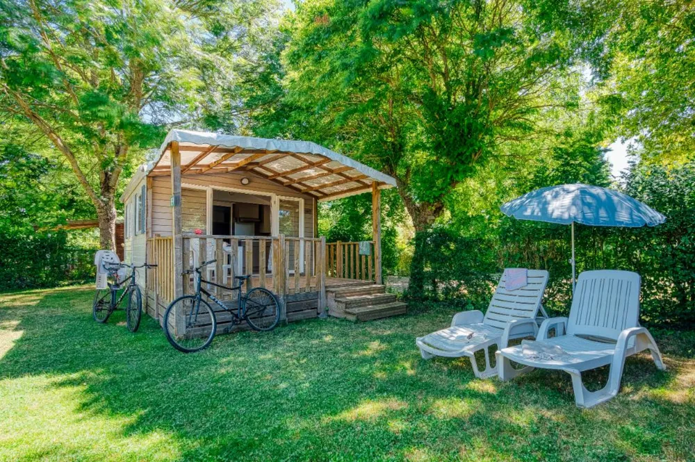 Location - Cottage Privilège 1 Chambre - Tv - Camping de l'Etang Sites et Paysages
