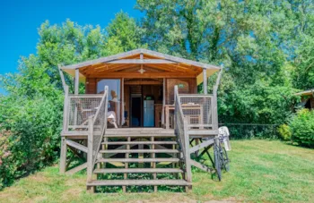 Mietunterkunft - Außergewöhnliches Chalet Premium 2 Zimmer - Tv - - Camping de l'Etang Sites et Paysages