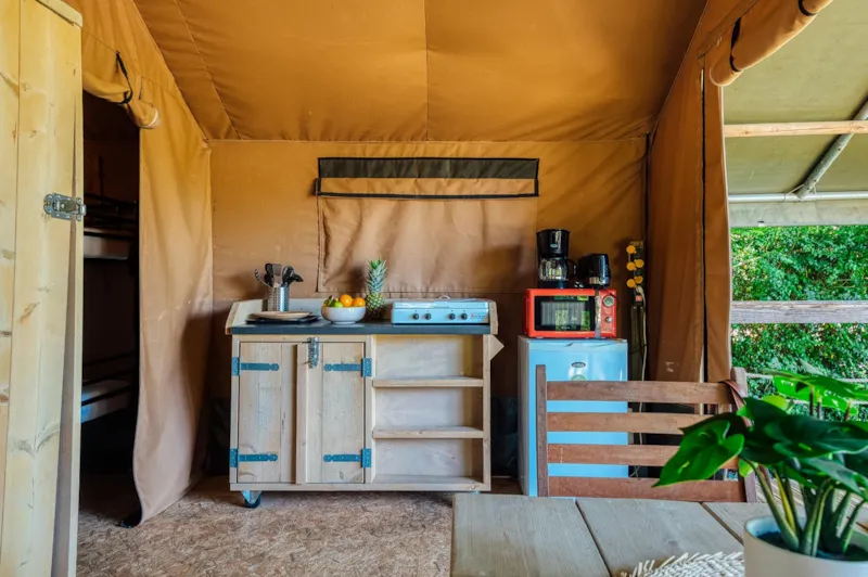 Tente Insolite Nature Confort Lodge 2 Chambres - Sans Sanitaire