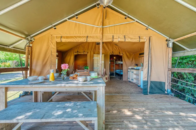 Tente Insolite Nature Confort Lodge 2 Chambres - Sans Sanitaire