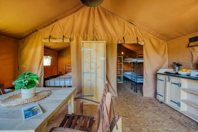 Tente Insolite Nature Confort Lodge 2 Chambres - Sans Sanitaire