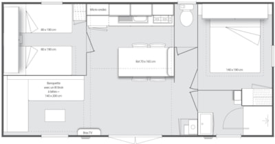 Mobile home PREMIUM 2 bedrooms 31.20m² — 8