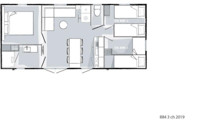 Mobilhome XL Premium 33 m² - 3 bedrooms + dishwasher — 9