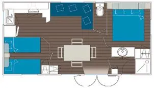 Mobilhome Savannah 2 Chambres 31.20M²