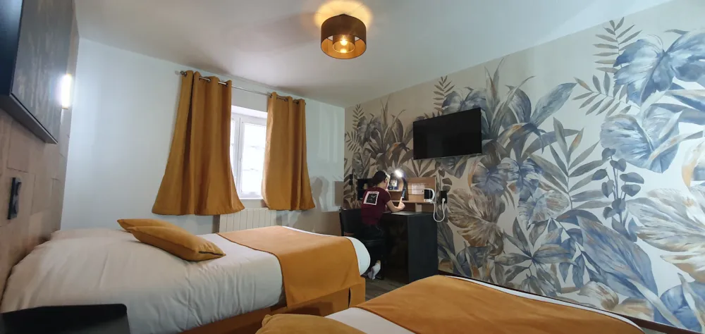 Kamer - Driepersoonskamer - Hôtel & Camper Le Moulin de la Brevette  