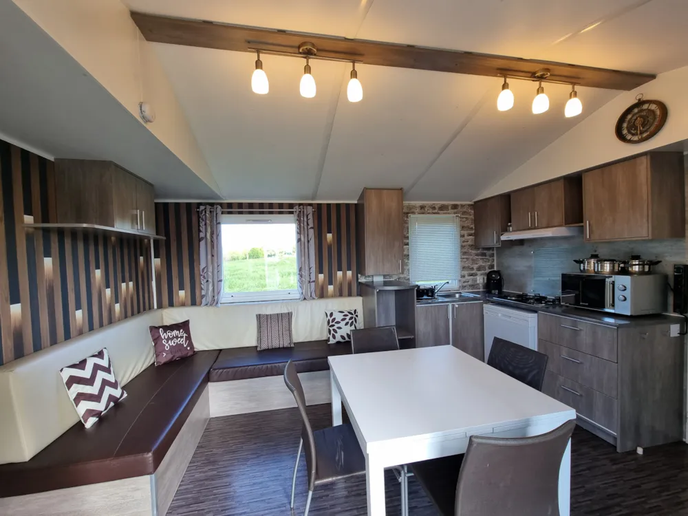 Huuraccommodatie(s) - Gezellige Stacaravan - Hôtel & Camper Le Moulin de la Brevette  