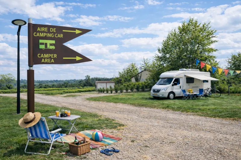 Emplacement De Camping-Car Vide