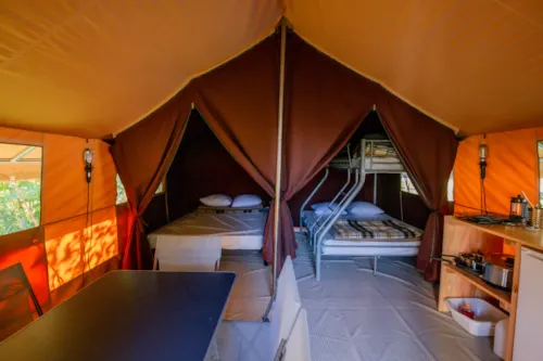 Huuraccommodatie(s) - Ponza-Tent - image n°5 - Camping Onlycamp du Lac de Roybon