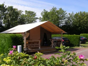 Accommodation - Samoa Tent 30M² - 2 Bedrooms -  With Sanitory Facilities - - Airotel Camping Etang des Haizes