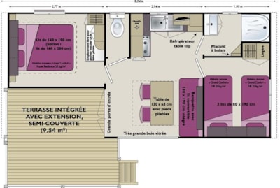 Mobile-home - 2 bedrooms — 5