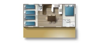 Mobile-home with TV - 3 bedrooms — 1